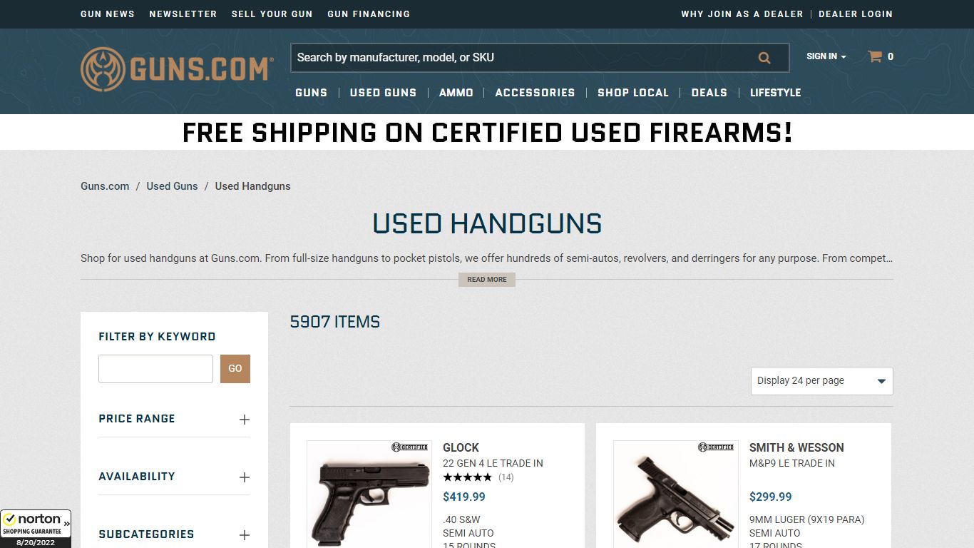 Used Handguns For Sale :: Guns.com